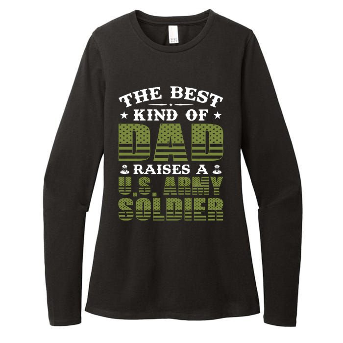 Best Kind Of Dad Raised A US Army Soldier Womens CVC Long Sleeve Shirt