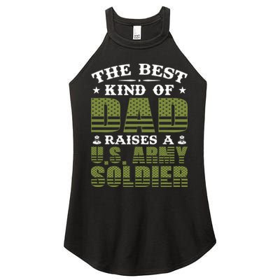 Best Kind Of Dad Raised A US Army Soldier Women's Perfect Tri Rocker Tank