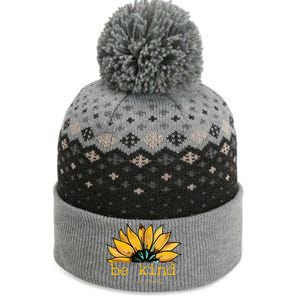 Be Kind Of A Bitch Sunflower Funny Quote Design The Baniff Cuffed Pom Beanie