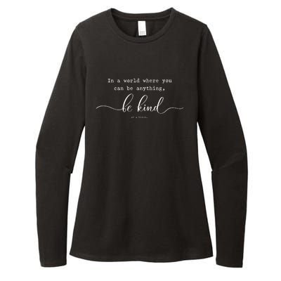 Be Kind Of A Bitch Funny Sarcastic Life Tip Advice Womens CVC Long Sleeve Shirt