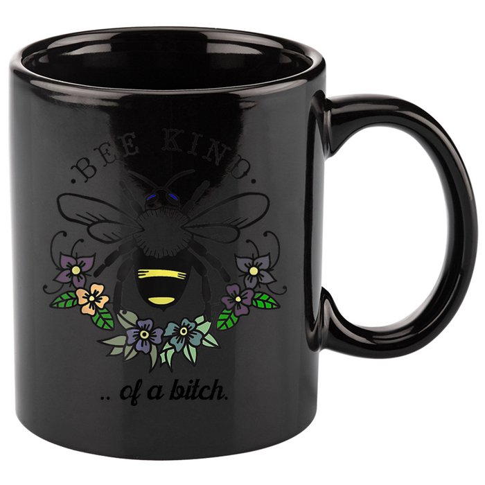 Be Kind Of A Bit.Ch Funny Be Kind Shirts With Bee For Women 11oz C Handle Ceramic Mug