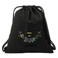 Be Kind Of A Bit.Ch Funny Be Kind Shirts With Bee For Women Drawstring Bag