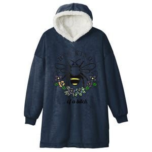 Be Kind Of A Bit.Ch Funny Be Kind Shirts With Bee For Women Hooded Wearable Blanket