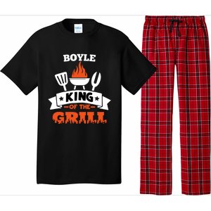 Boyle King Of The Grill Grilling Bbq Chef Master Cooking Gift Pajama Set