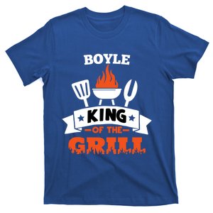 Boyle King Of The Grill Grilling Bbq Chef Master Cooking Gift T-Shirt