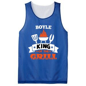 Boyle King Of The Grill Grilling Bbq Chef Master Cooking Gift Mesh Reversible Basketball Jersey Tank