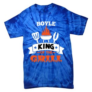 Boyle King Of The Grill Grilling Bbq Chef Master Cooking Gift Tie-Dye T-Shirt