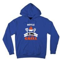 Boyle King Of The Grill Grilling Bbq Chef Master Cooking Gift Tall Hoodie