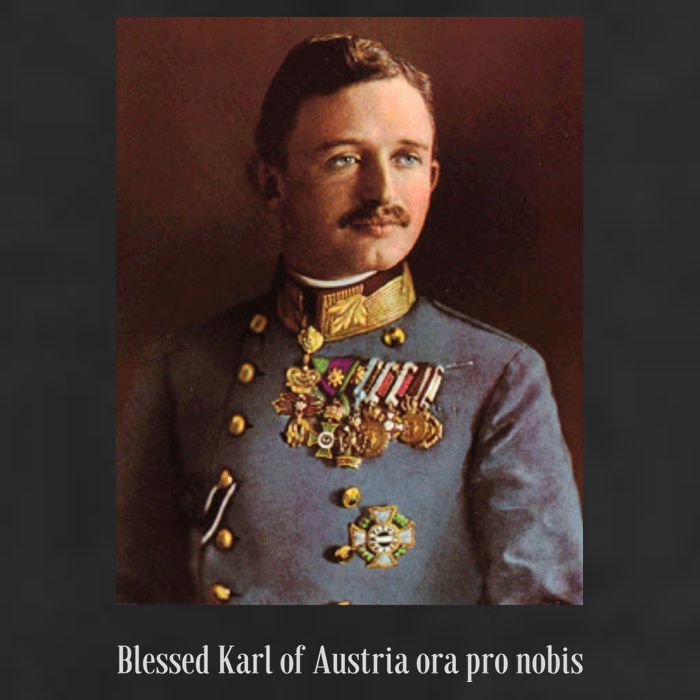 Blessed Karl Of Austria Roman Catholic 19 7 Panel Mesh Trucker Snapback Hat