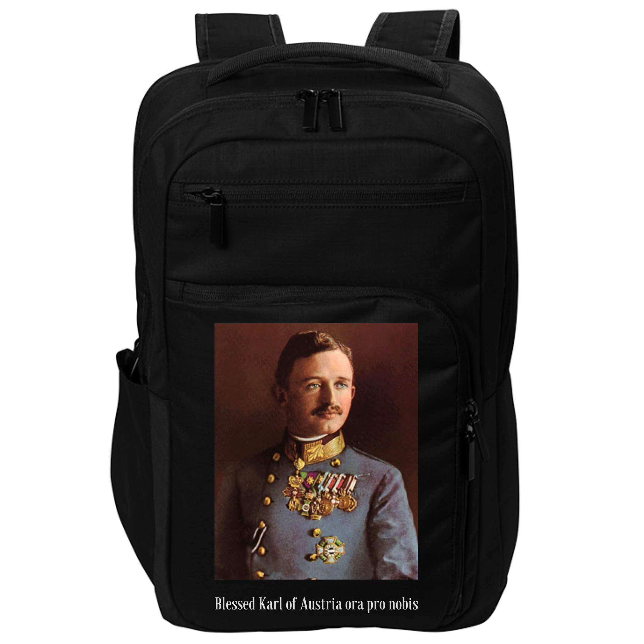 Blessed Karl Of Austria Roman Catholic 19 Impact Tech Backpack
