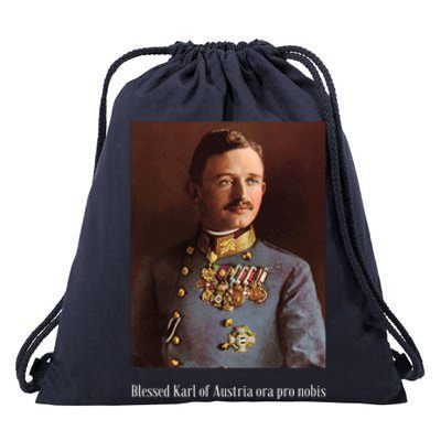 Blessed Karl Of Austria Roman Catholic 19 Drawstring Bag