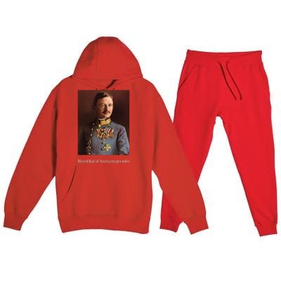 Blessed Karl Of Austria Roman Catholic 19 Premium Hooded Sweatsuit Set