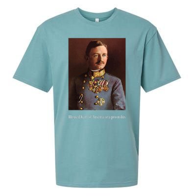 Blessed Karl Of Austria Roman Catholic 19 Sueded Cloud Jersey T-Shirt