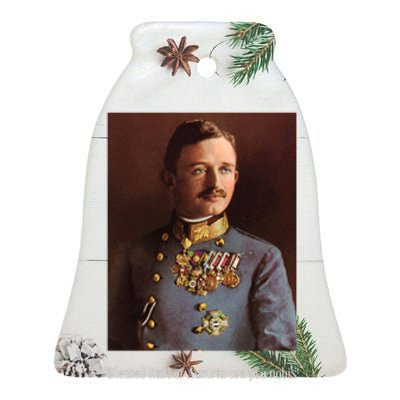 Blessed Karl Of Austria Roman Catholic 19 Ceramic Bell Ornament