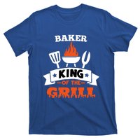 Baker King Of The Grill Grilling Bbq Chef Master Cooking Gift T-Shirt