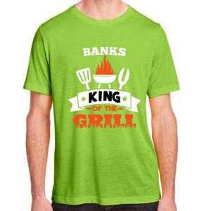 Banks King Of The Grill Grilling Bbq Chef Master Cooking Gift Adult ChromaSoft Performance T-Shirt