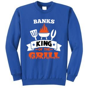 Banks King Of The Grill Grilling Bbq Chef Master Cooking Gift Sweatshirt