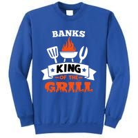 Banks King Of The Grill Grilling Bbq Chef Master Cooking Gift Sweatshirt