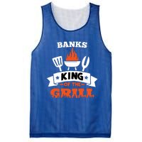 Banks King Of The Grill Grilling Bbq Chef Master Cooking Gift Mesh Reversible Basketball Jersey Tank