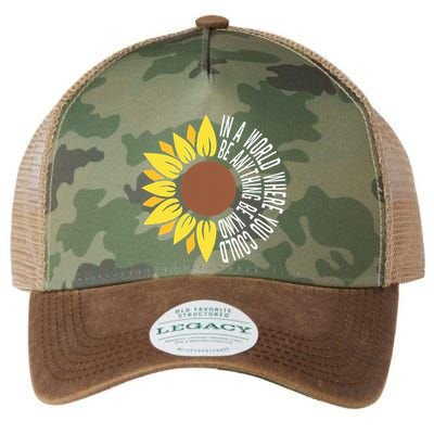 Be Kind Orange Flower Anti Bullying Awareness Unity Day Legacy Tie Dye Trucker Hat