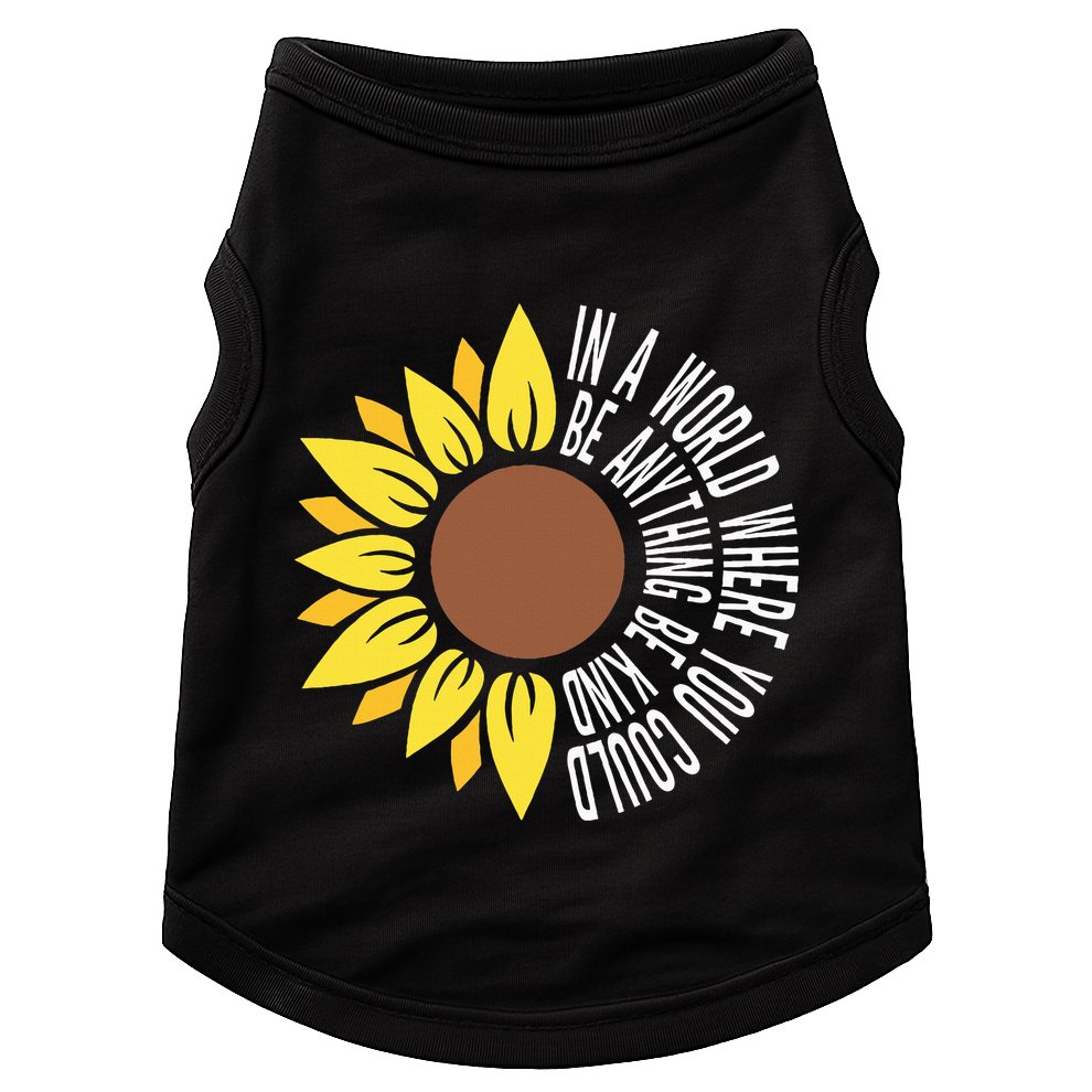 Be Kind Orange Flower Anti Bullying Awareness Unity Day Doggie Tank