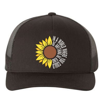 Be Kind Orange Flower Anti Bullying Awareness Unity Day Yupoong Adult 5-Panel Trucker Hat