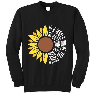 Be Kind Orange Flower Anti Bullying Awareness Unity Day Sweatshirt