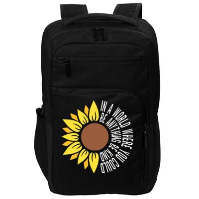 Be Kind Orange Flower Anti Bullying Awareness Unity Day Impact Tech Backpack