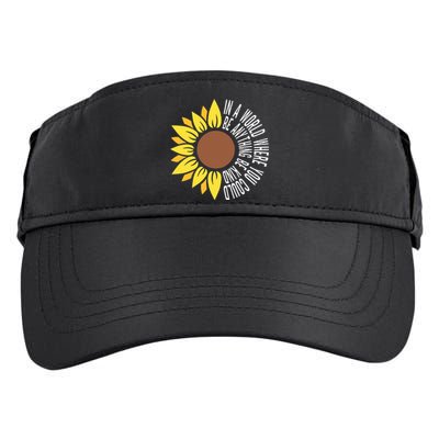 Be Kind Orange Flower Anti Bullying Awareness Unity Day Adult Drive Performance Visor