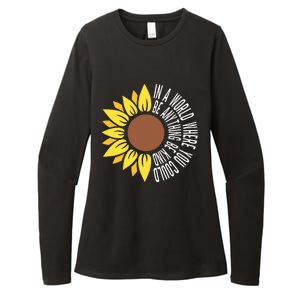 Be Kind Orange Flower Anti Bullying Awareness Unity Day Womens CVC Long Sleeve Shirt