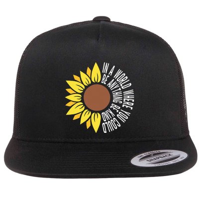 Be Kind Orange Flower Anti Bullying Awareness Unity Day Flatbill Hat