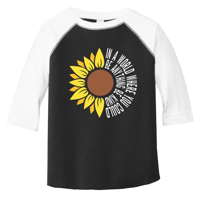 Be Kind Orange Flower Anti Bullying Awareness Unity Day Toddler Fine Jersey T-Shirt