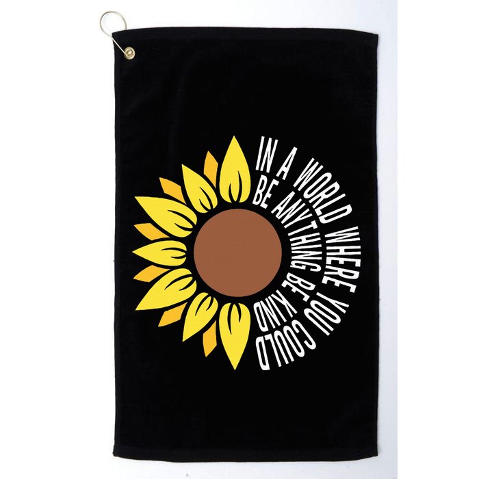 Be Kind Orange Flower Anti Bullying Awareness Unity Day Golf Towel