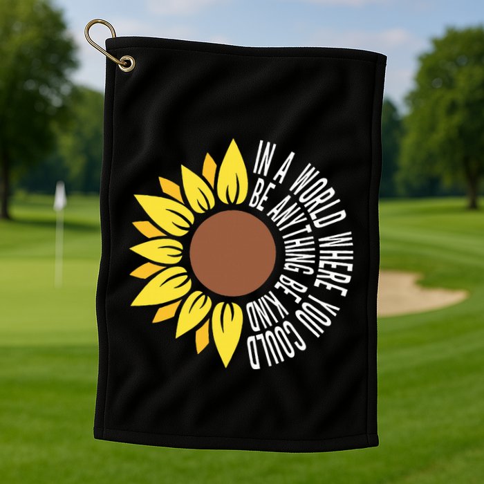 Be Kind Orange Flower Anti Bullying Awareness Unity Day Golf Towel