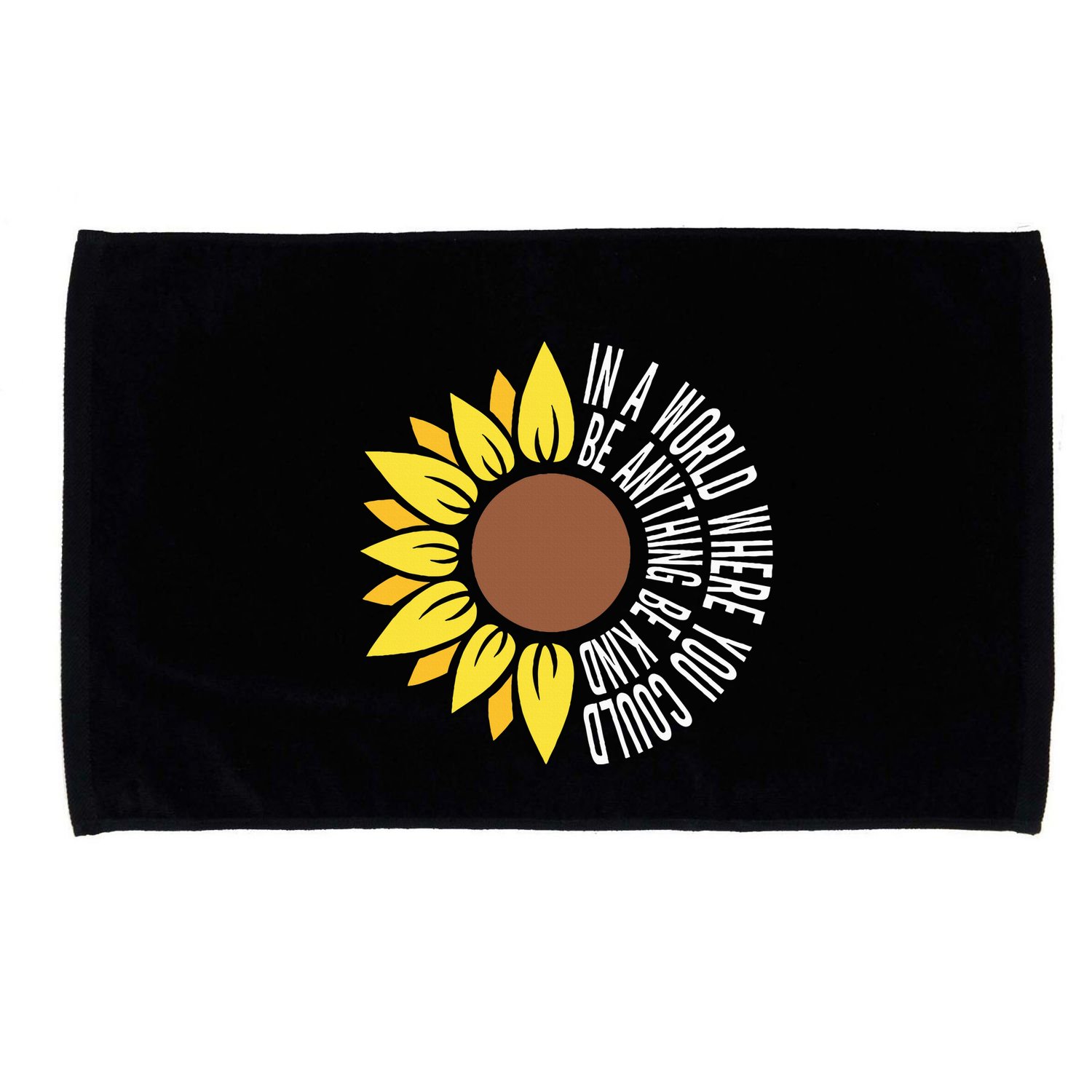 Be Kind Orange Flower Anti Bullying Awareness Unity Day Microfiber Hand Towel