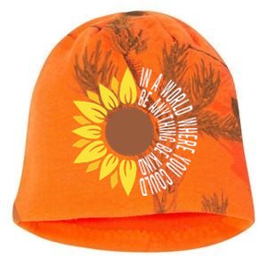 Be Kind Orange Flower Anti Bullying Awareness Unity Day Kati - Camo Knit Beanie