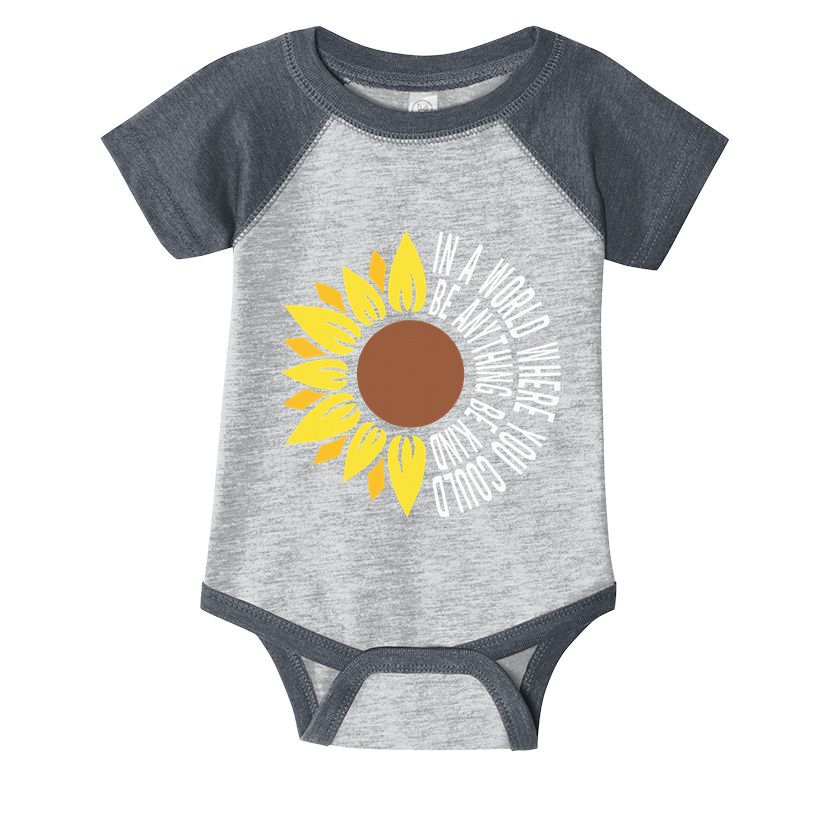 Be Kind Orange Flower Anti Bullying Awareness Unity Day Infant Baby Jersey Bodysuit