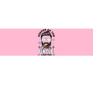 Beard Keeper Of Gender Uncle Loves You Gender Reveal Bumper Sticker