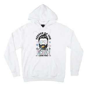 Beard Keeper Of Gender Uncle Loves You Gender Reveal Hoodie