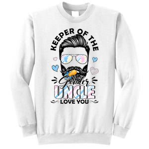 Beard Keeper Of Gender Uncle Loves You Gender Reveal Sweatshirt