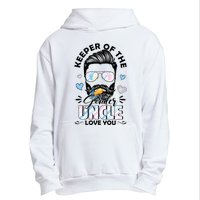 Beard Keeper Of Gender Uncle Loves You Gender Reveal Urban Pullover Hoodie