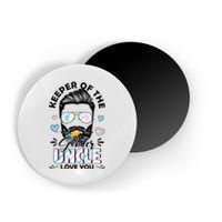 Beard Keeper Of Gender Uncle Loves You Gender Reveal Magnet