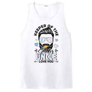 Beard Keeper Of Gender Uncle Loves You Gender Reveal PosiCharge Competitor Tank