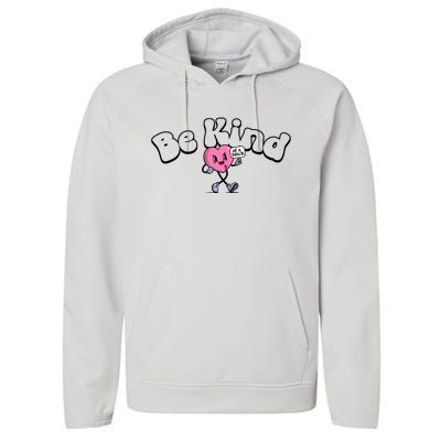 Be Kind Of A Bi Ch Funny Performance Fleece Hoodie