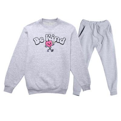 Be Kind Of A Bi Ch Funny Premium Crewneck Sweatsuit Set