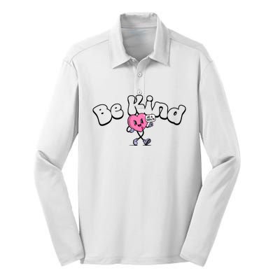 Be Kind Of A Bi Ch Funny Silk Touch Performance Long Sleeve Polo