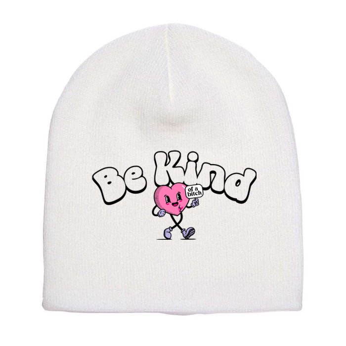 Be Kind Of A Bi Ch Funny Short Acrylic Beanie