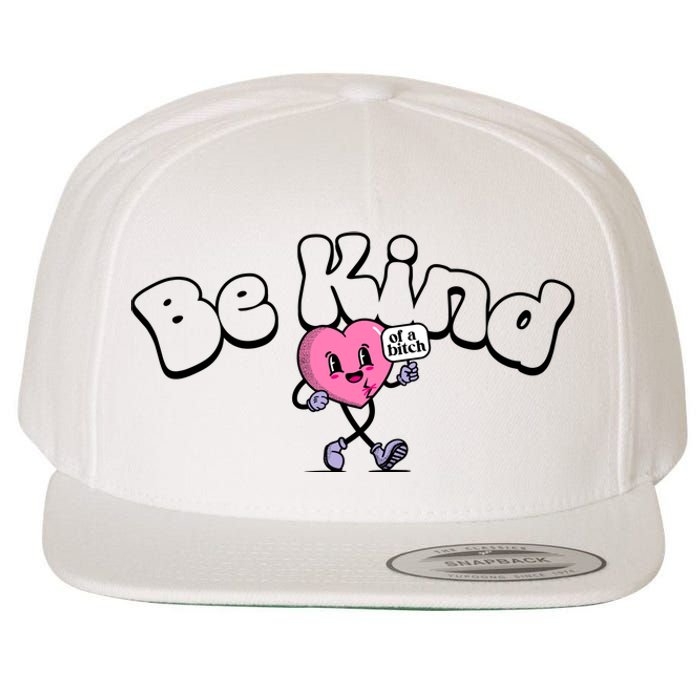 Be Kind Of A Bi Ch Funny Wool Snapback Cap