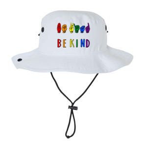 Be Kind Pride Sign Language Rainbow Teachers Interpreter Asl Meaningful Gift Legacy Cool Fit Booney Bucket Hat