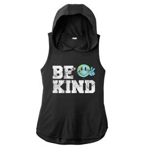 Be Kind Peace on Earth Anti Bullying UNITY DAY Orange Ladies PosiCharge Tri-Blend Wicking Draft Hoodie Tank